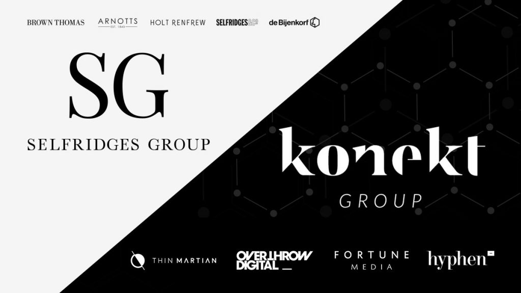 Konekt Group and Selfridges Group announcement creative